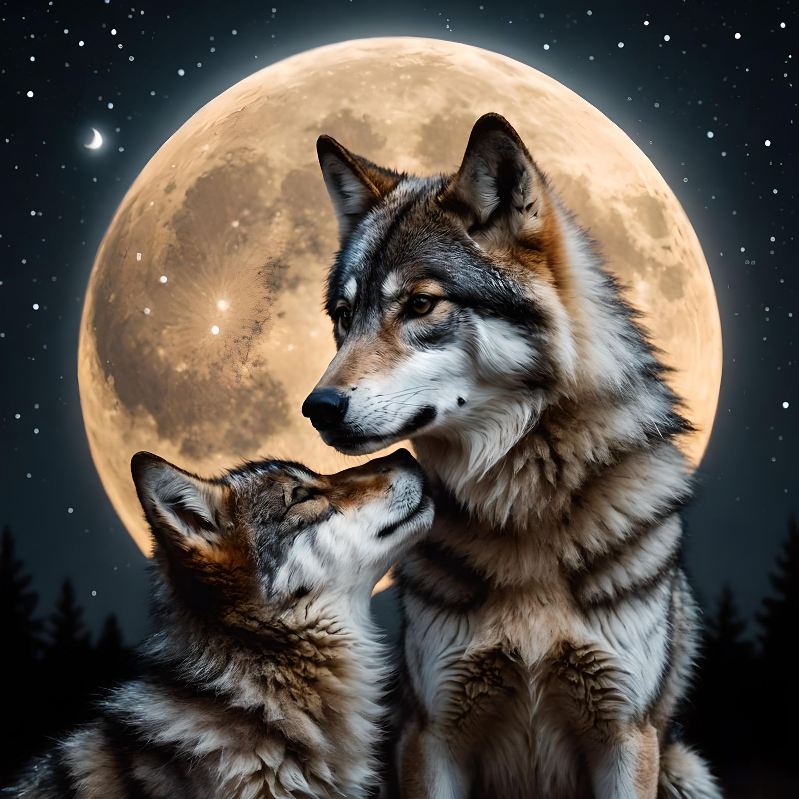 Beneath the full moon  by @Lovealotyl 