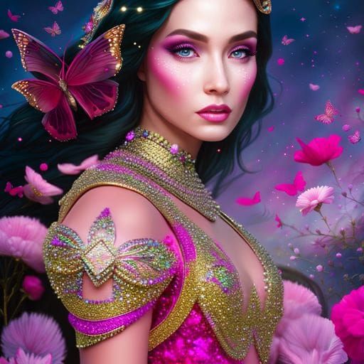 Glittery Portrait II