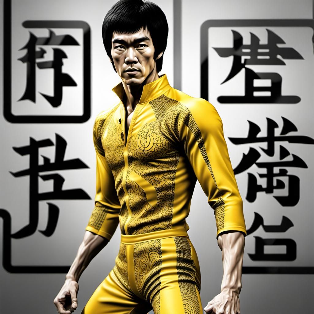 Bruce Lee - AI Generated Artwork - NightCafe Creator