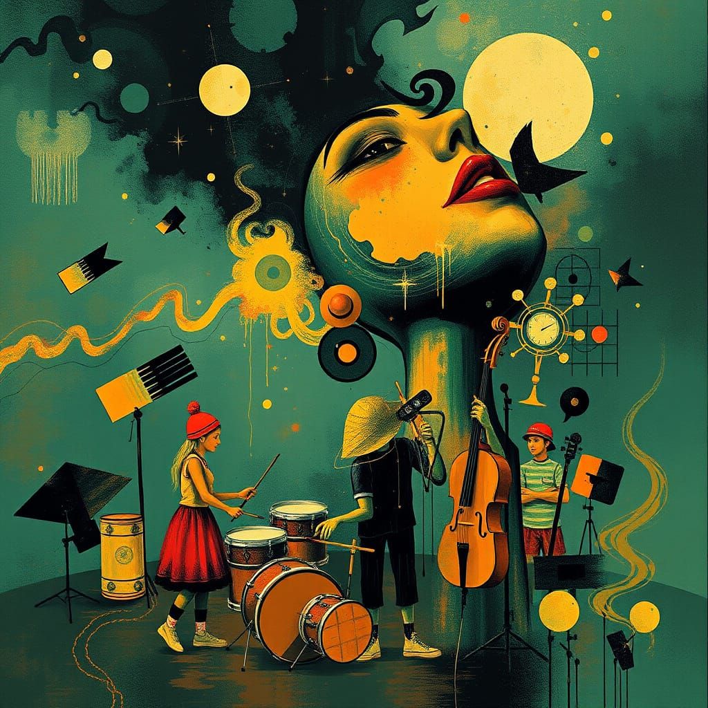 Abstract Musical Fusion  by @Mr Happy