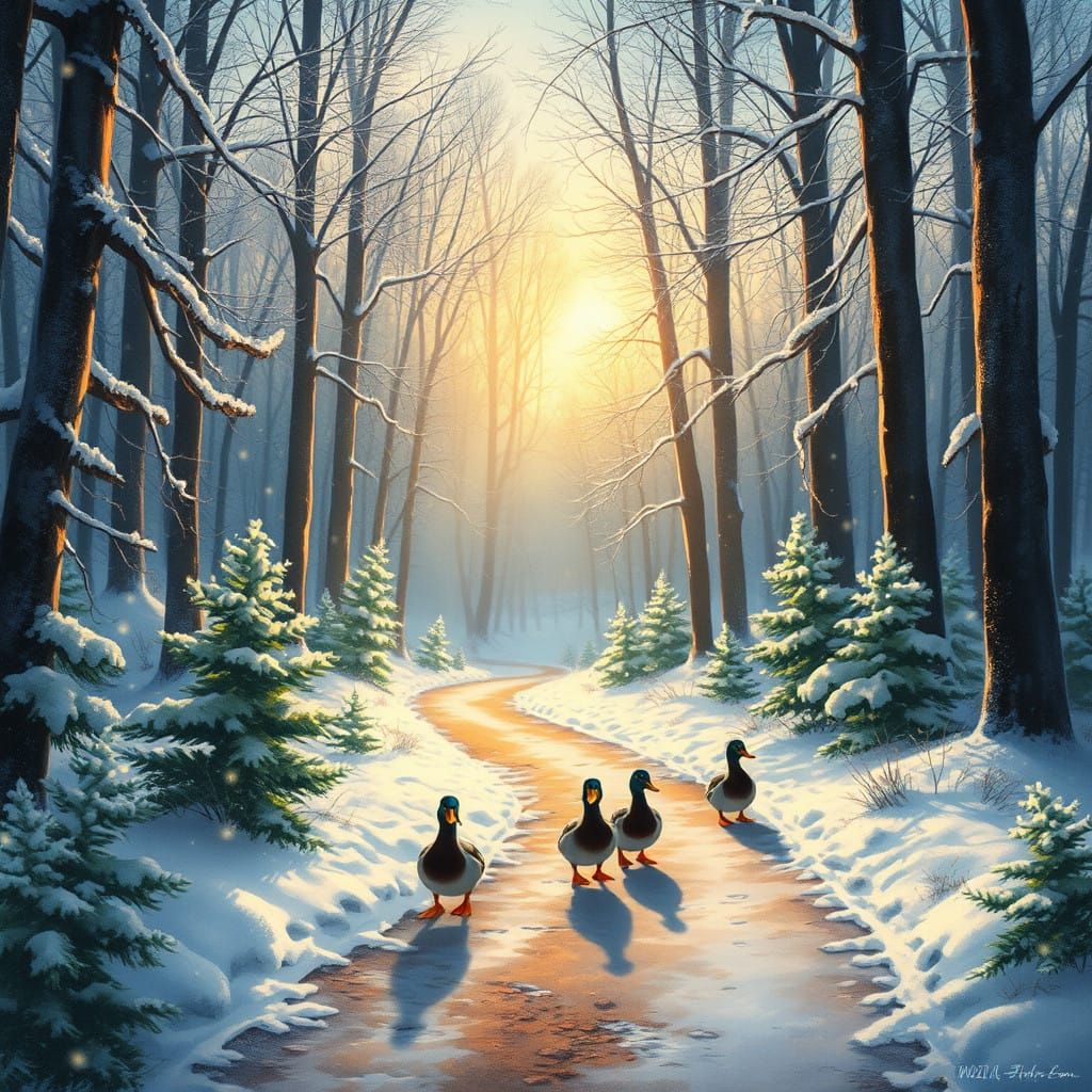 Christmas in the woods with ducks
  by @Jessica Nicole