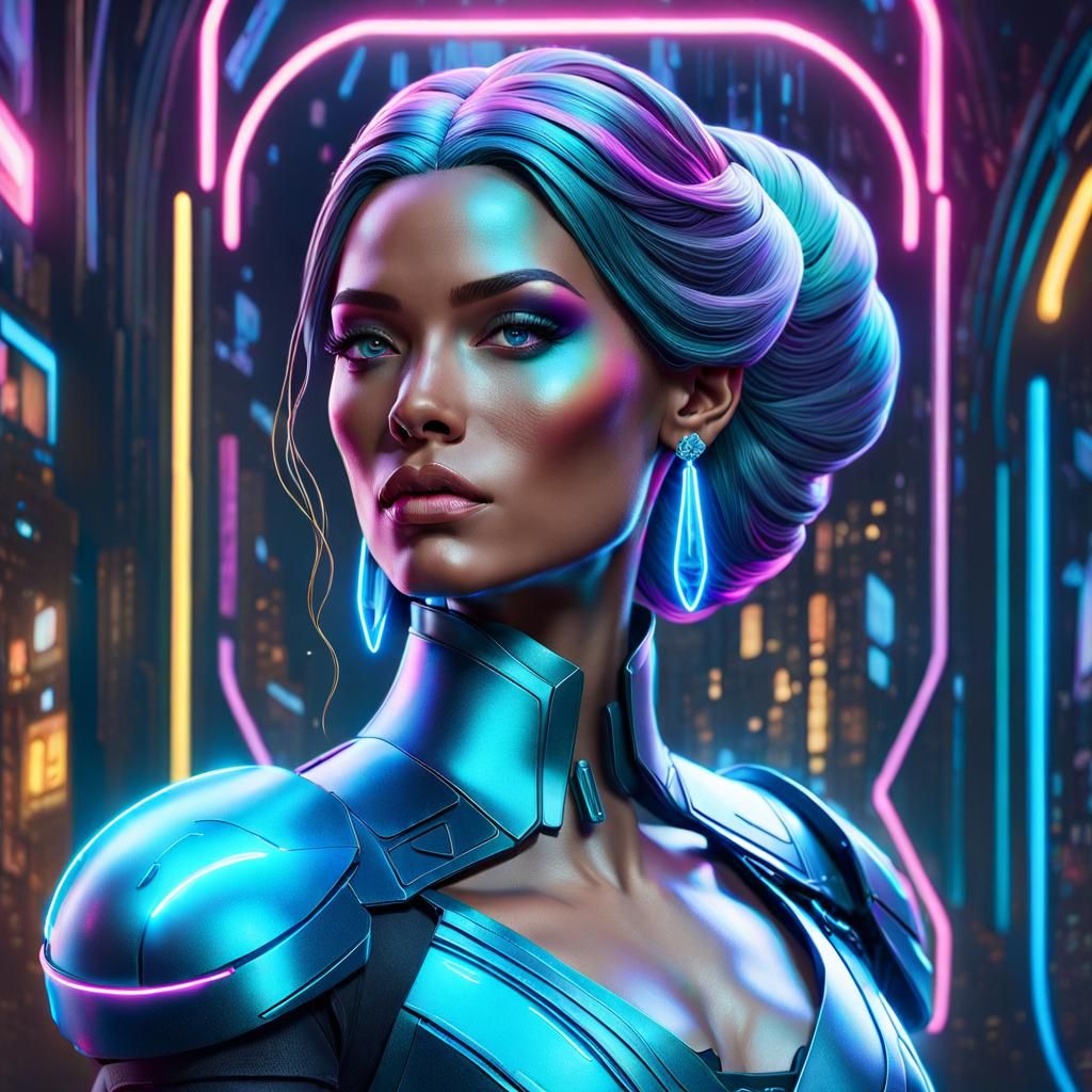 Cinderella Cyberpunk,futuristic theme! - AI Generated Artwork ...