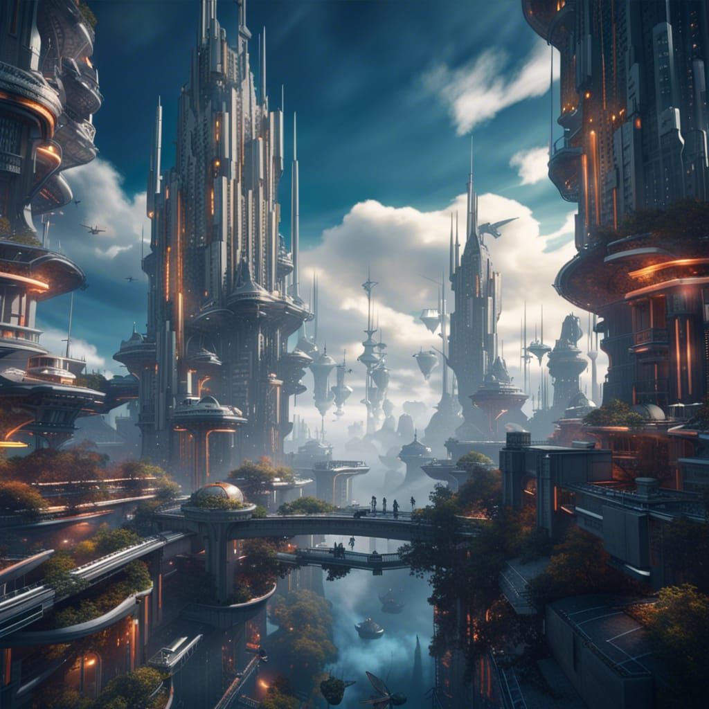 Floating City  by @AuthorJohnW