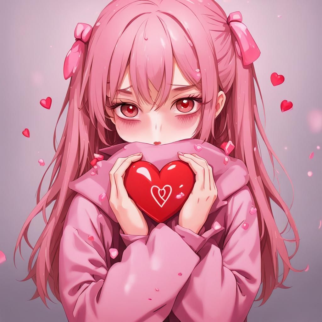 Abstract Heartbreak and Affection Symbolism