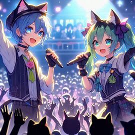 Maiyu and Zac as grown ups performing just like when they we...