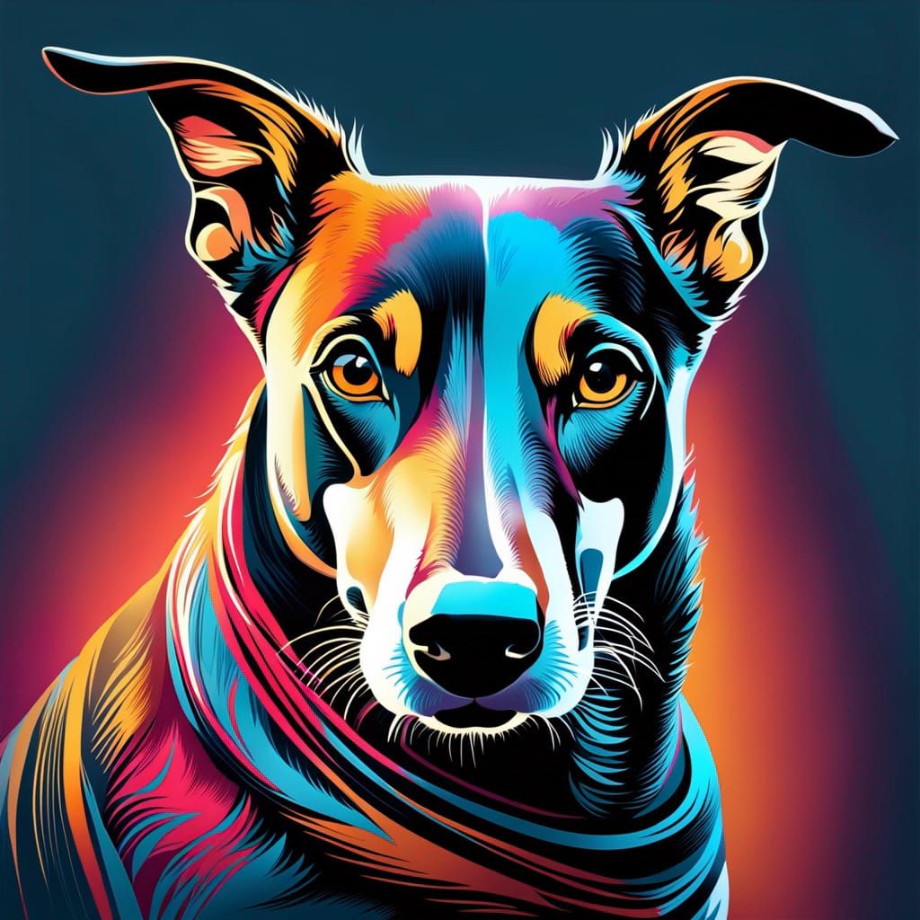 :greyhound Dog:: Concept Art Poster By Shepard Fairey, Obey, In Art 