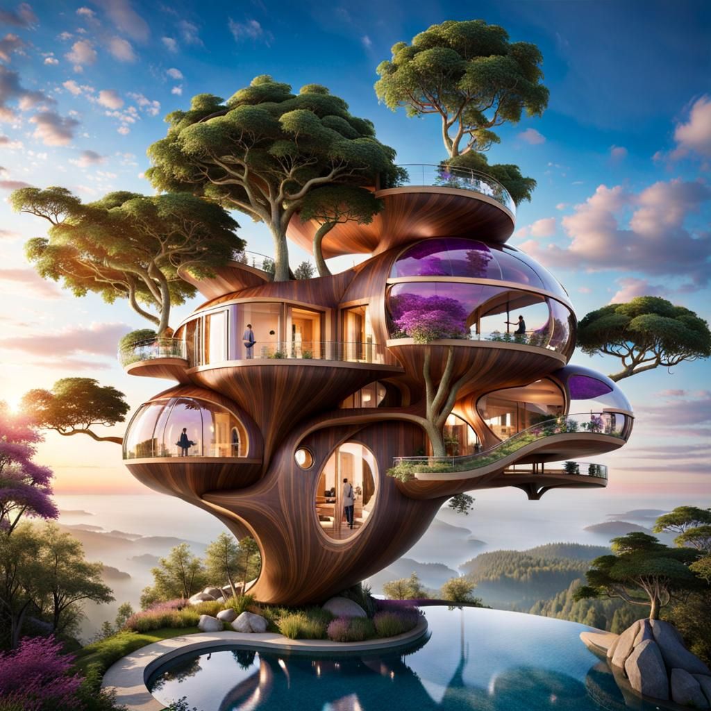 The Tree-m House.  by @Rashel