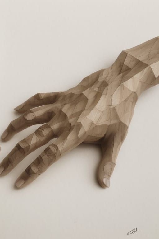 Wooden Hand  by @Berrigauld