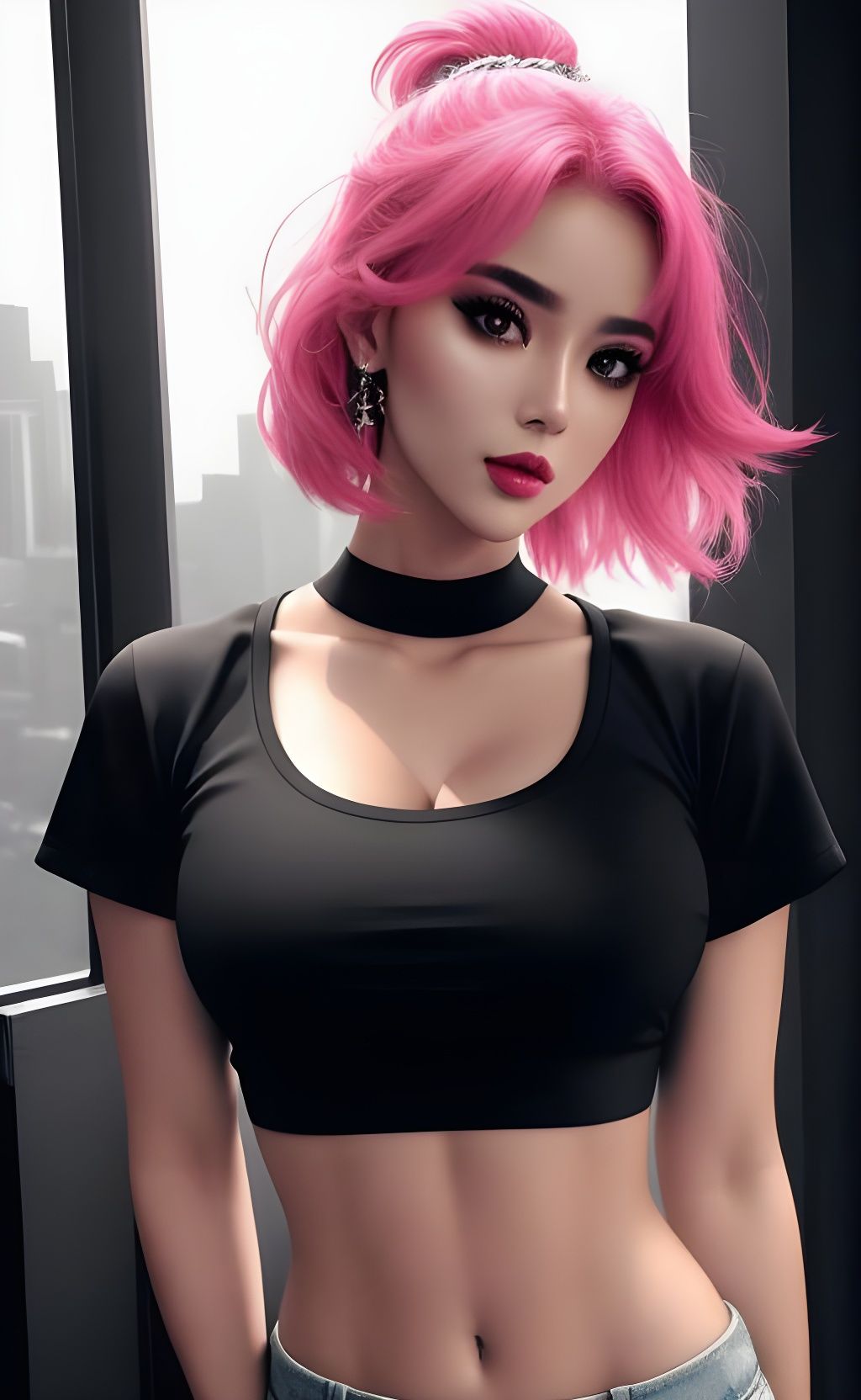Pink hair