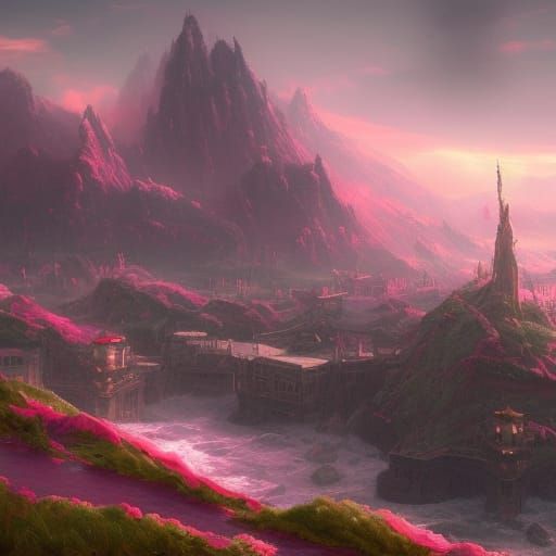 pink sea