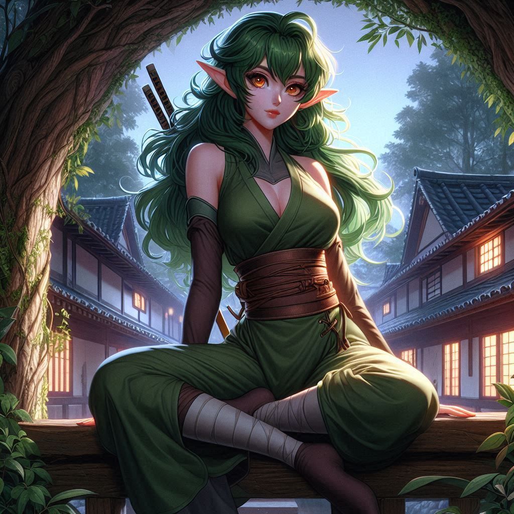 Shiuya, elf kunoichi version 2