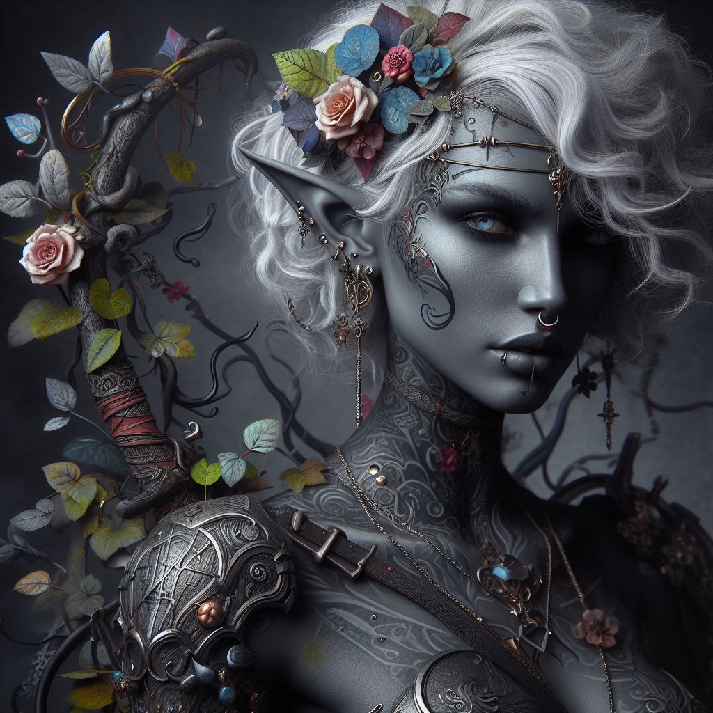 Drow fashion model - AI Generated Artwork - NightCafe Creator