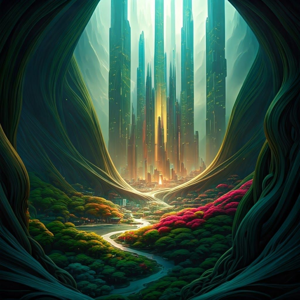 Otherworldly civlization  by @LemonKitty