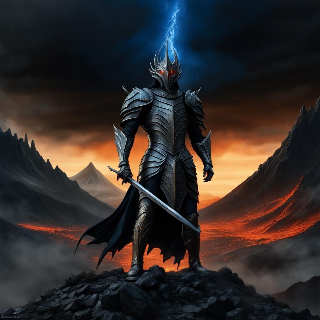 Sauron - a character created by J.R.R. Tolkien, full figure standing ...