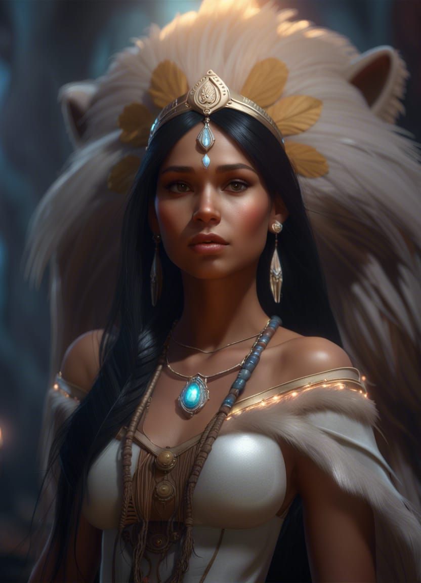 Pocahontas - AI Generated Artwork - NightCafe Creator