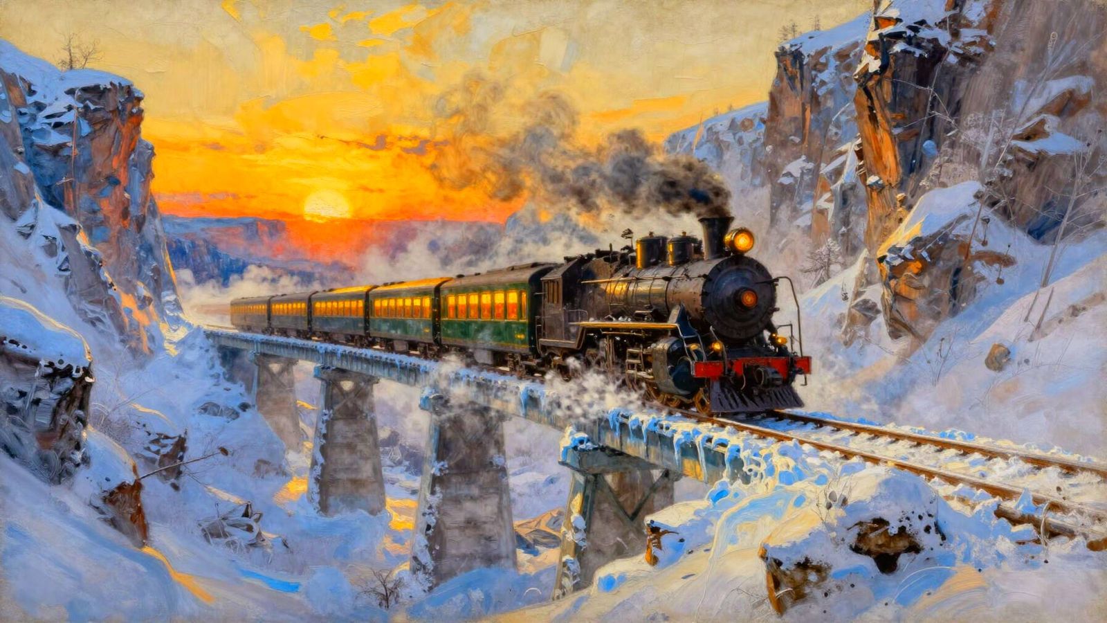 The Sunset Express  by @Kosh