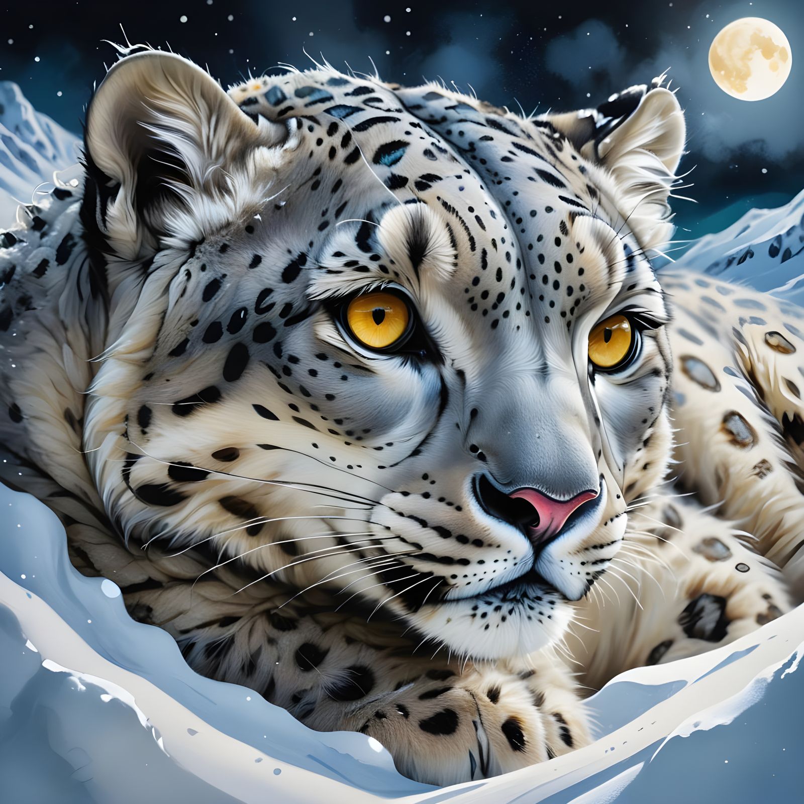Snow Leopard 01  by @Slappy