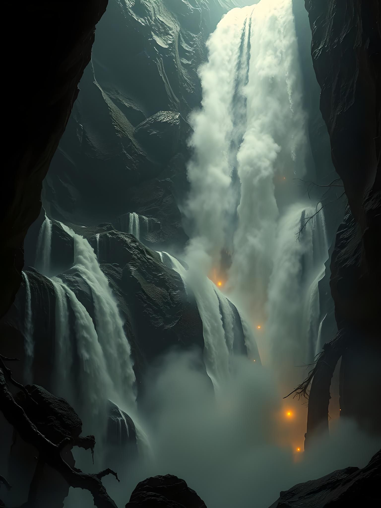 mysterious lights  by @Krawuzzn