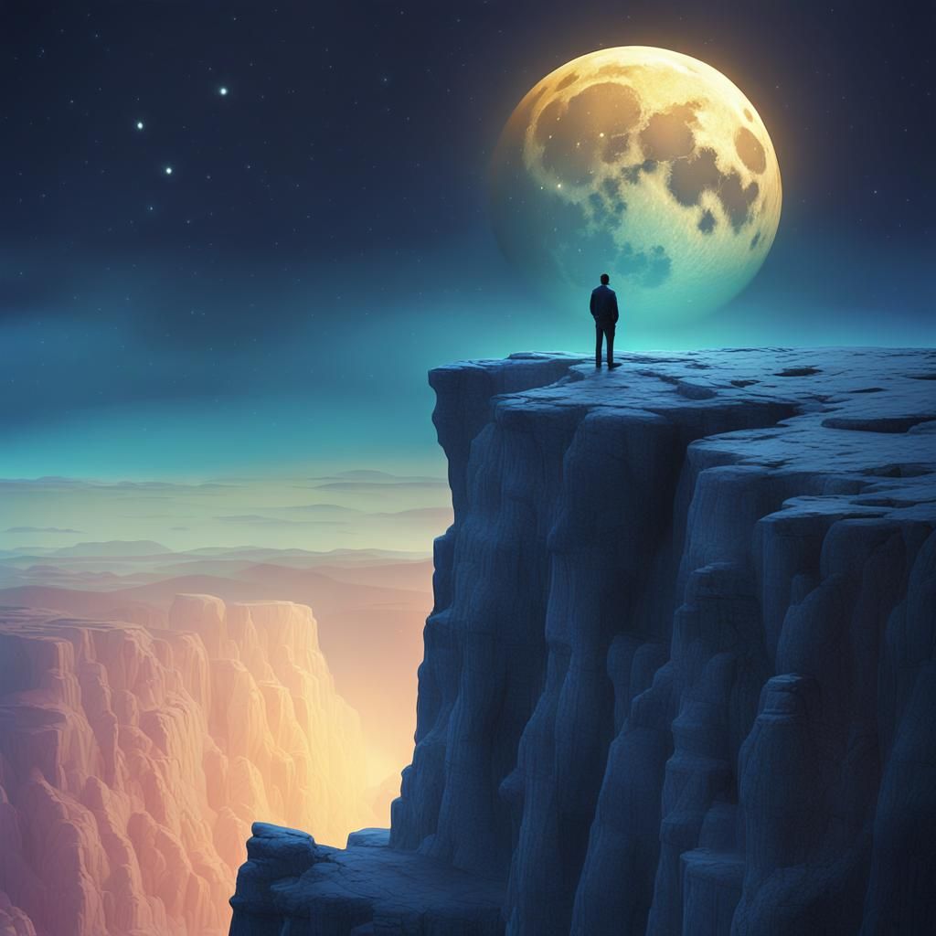 Under the moonlight on the top of the world  by @Kleo Ginger
