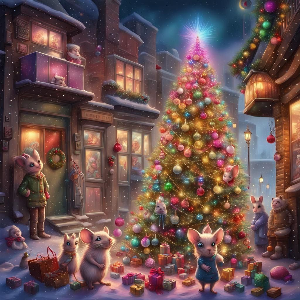 Trashion alley rat dolls Christmas  by @Littleclaw