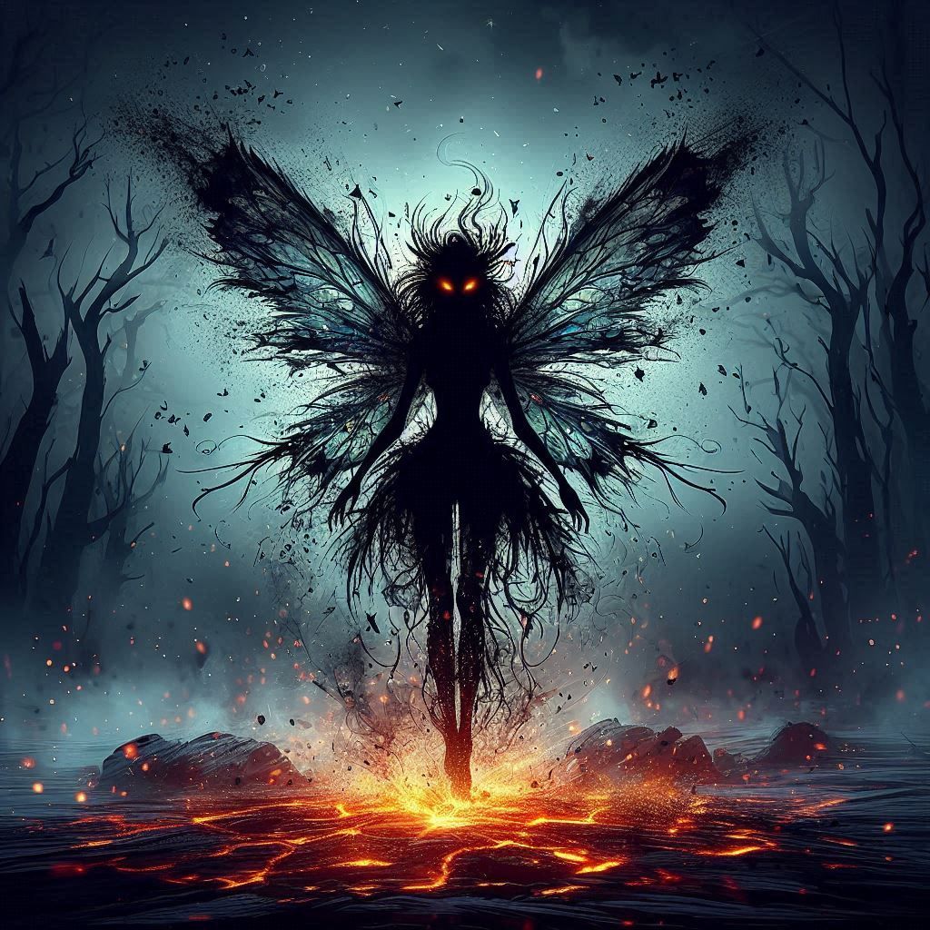 Ember emerging from the remains that took her life