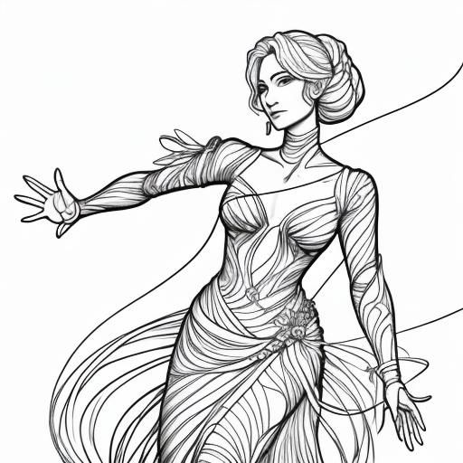 Woman, line art