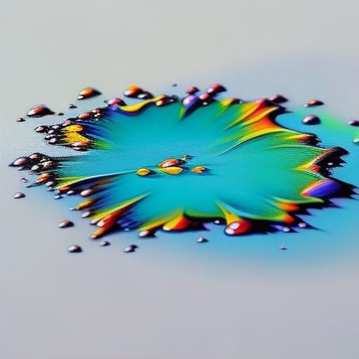 Colorful Water drops