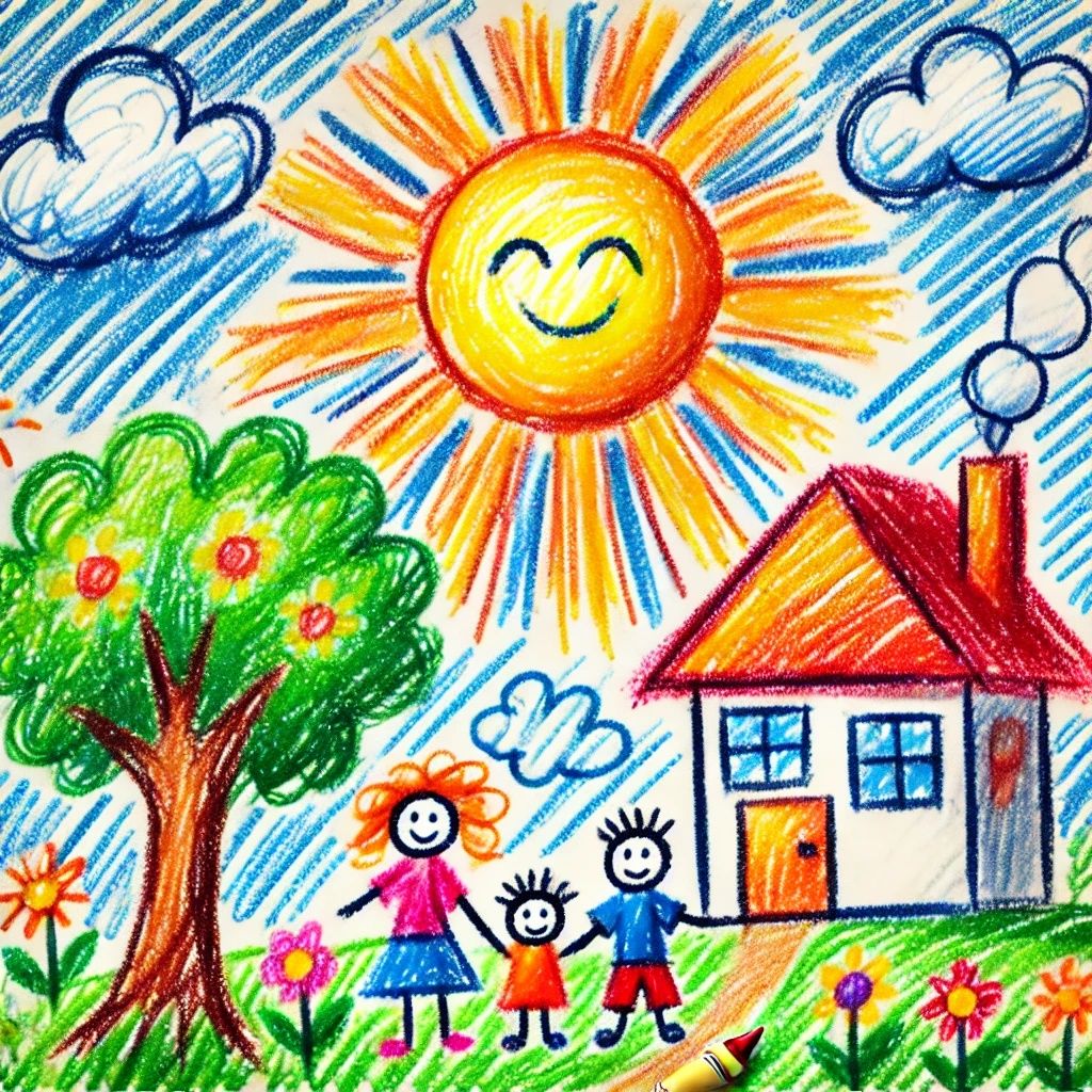 Happy Family in a Sunny Day | DALL-E 3 AI image prompt in my tutorials!