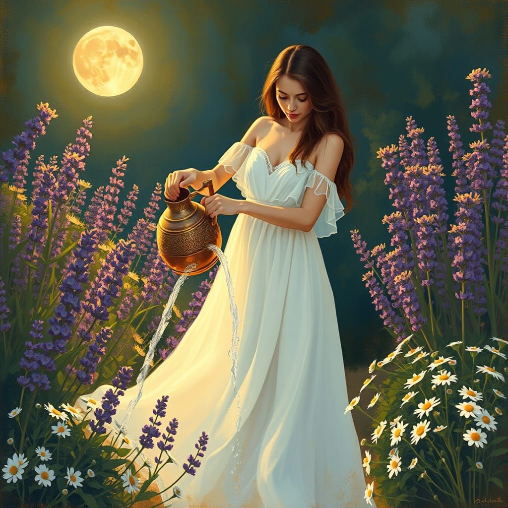 Gentle Summer Evening in Impressionist Style