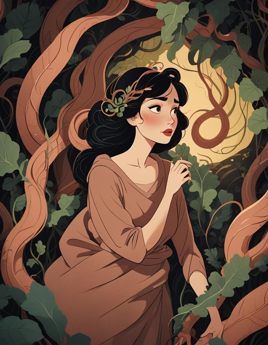 Whimsical Earthworm Waltz: A Disney-Inspired Masterpiece