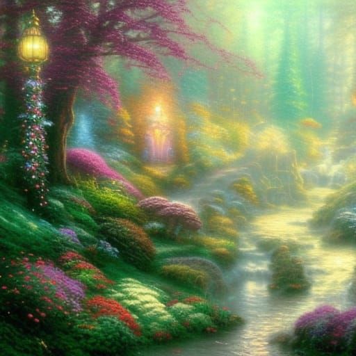 Enchanted fairy land forest