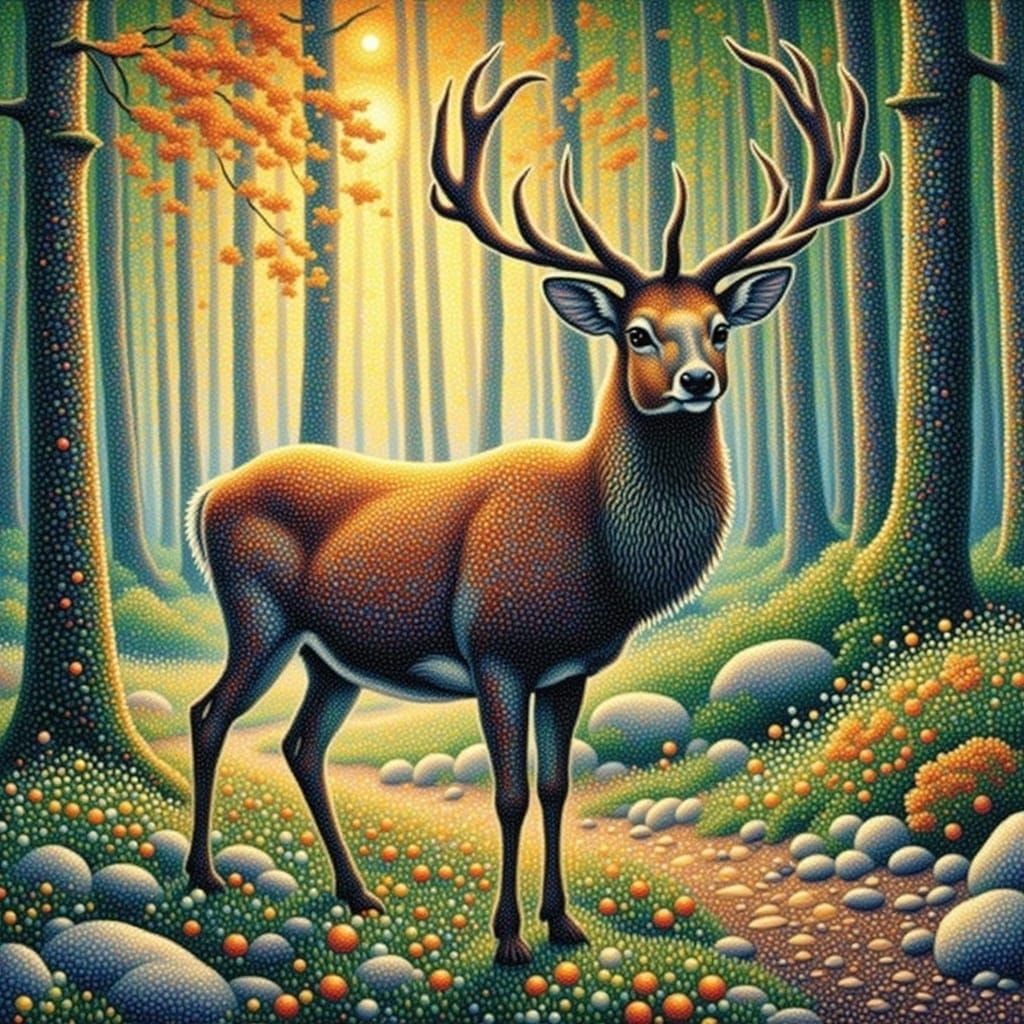 <lora:Pointillist Art Flux:1.0> 