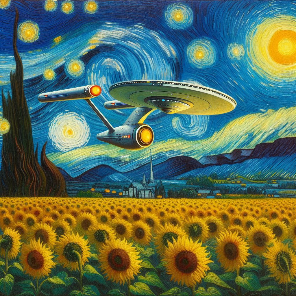 To Boldly Van Gogh Where No Man Has Van Gone Before - AI Generated ...