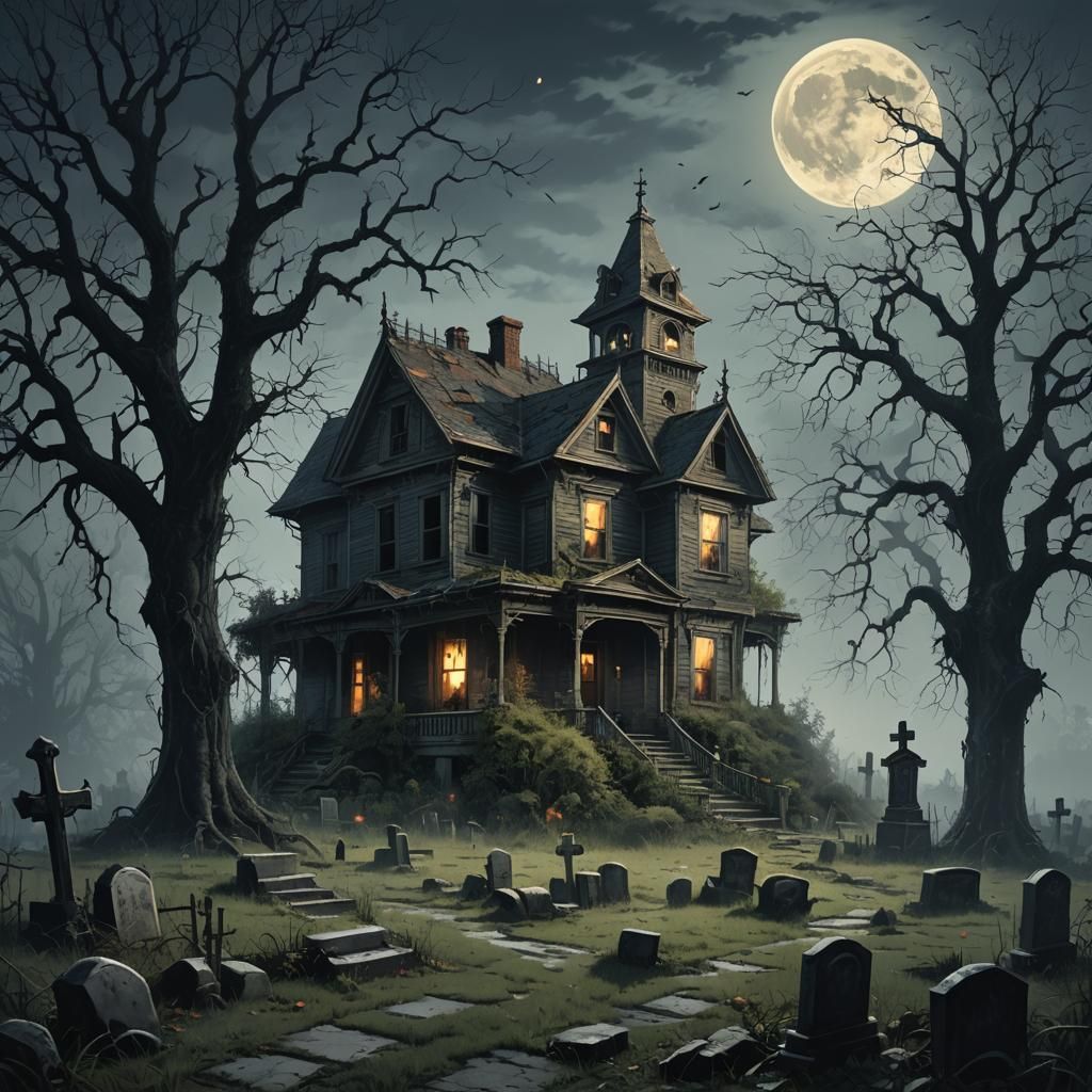Haunted house.  by @Nina Camplin