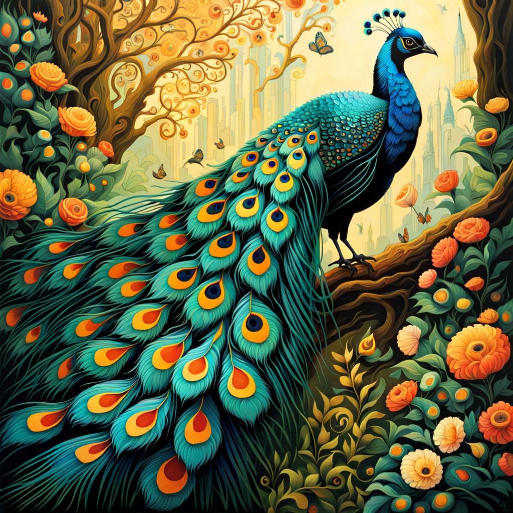 Iridescent Autumnal Plumage   by @Eidolon