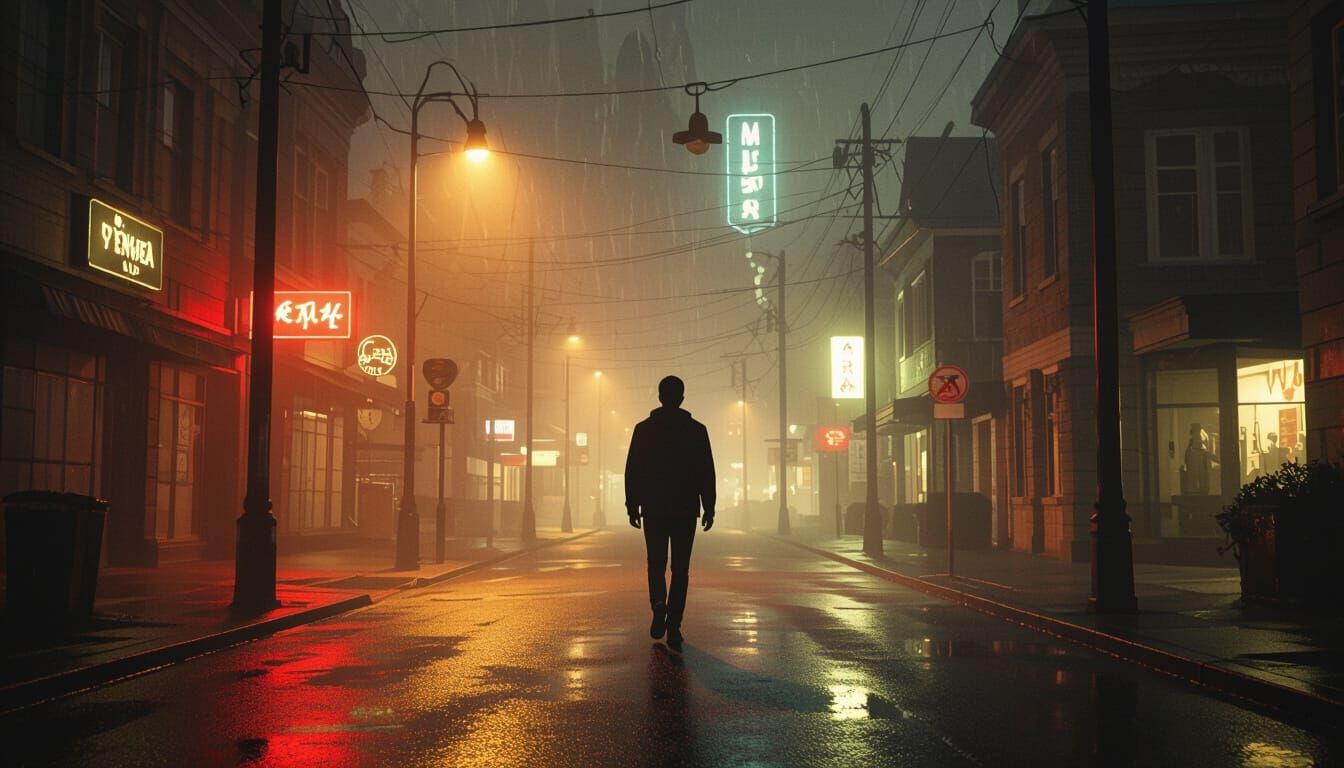 Midnight Walker in Cinematic Mystical Style