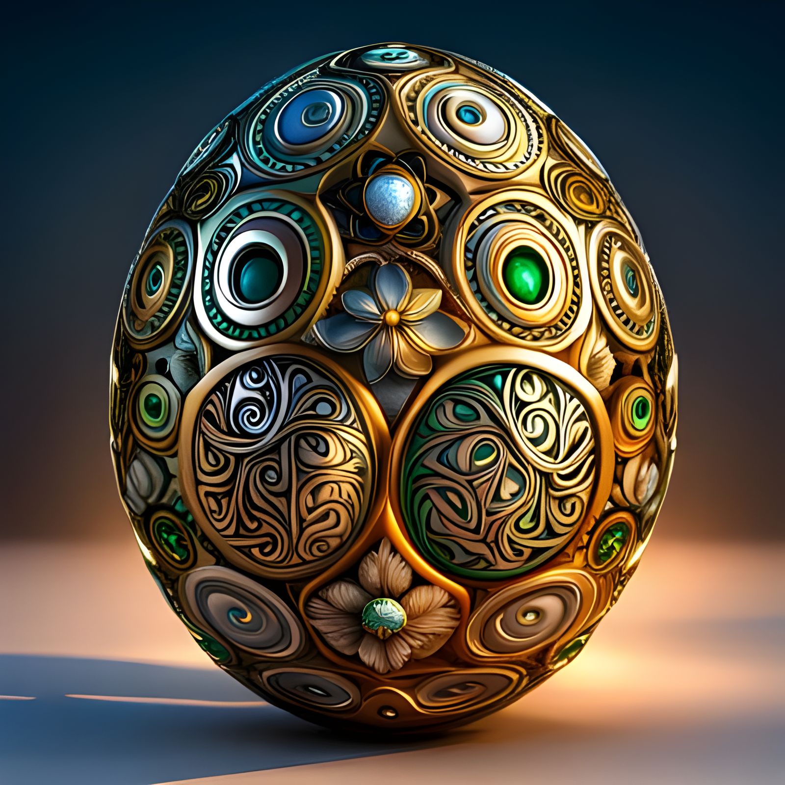Ornate Decorated Egg  by @Violeta