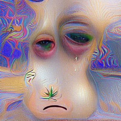 High on THC but sad