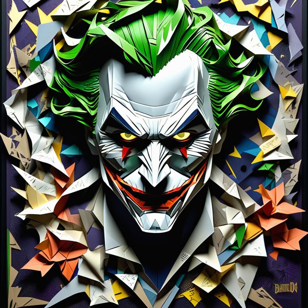 The Joker ~ Kirigami Style Art