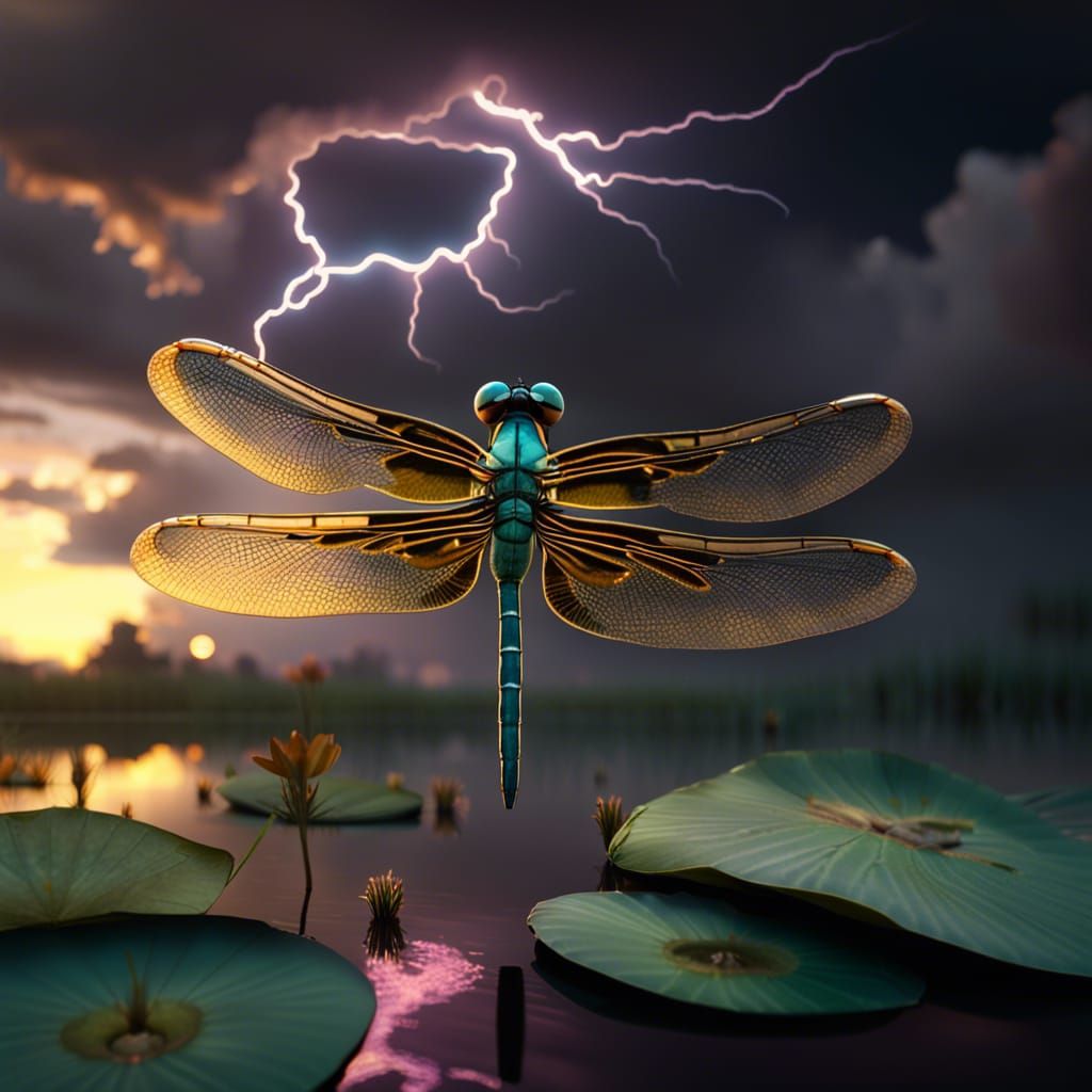 Dragonfly Storm AI Generated Artwork NightCafe Creator