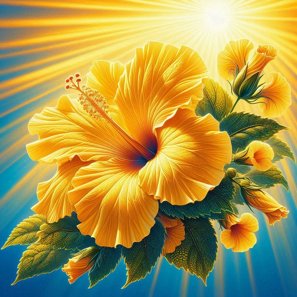 Yellow hibiscus