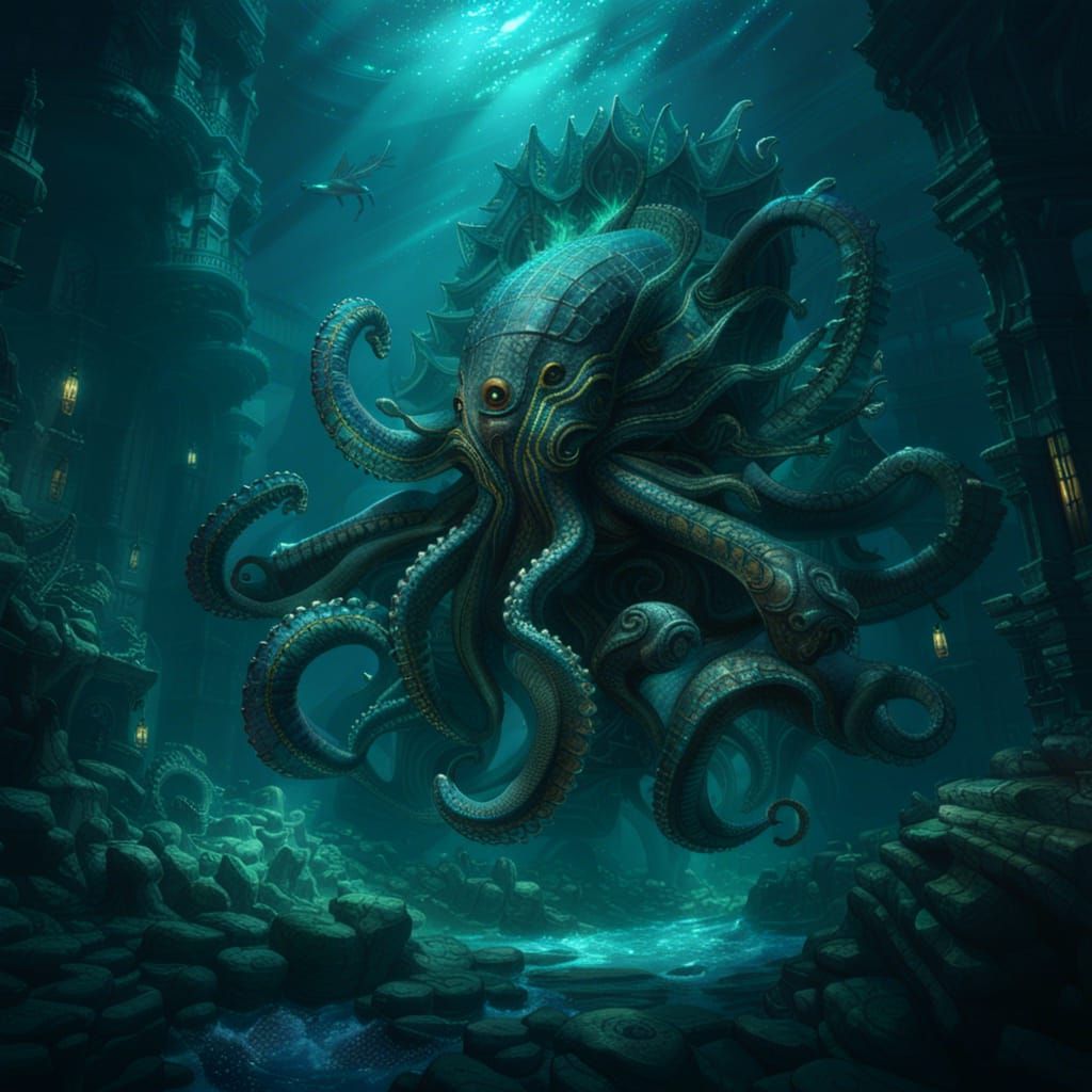 the kraken - AI Generated Artwork - NightCafe Creator