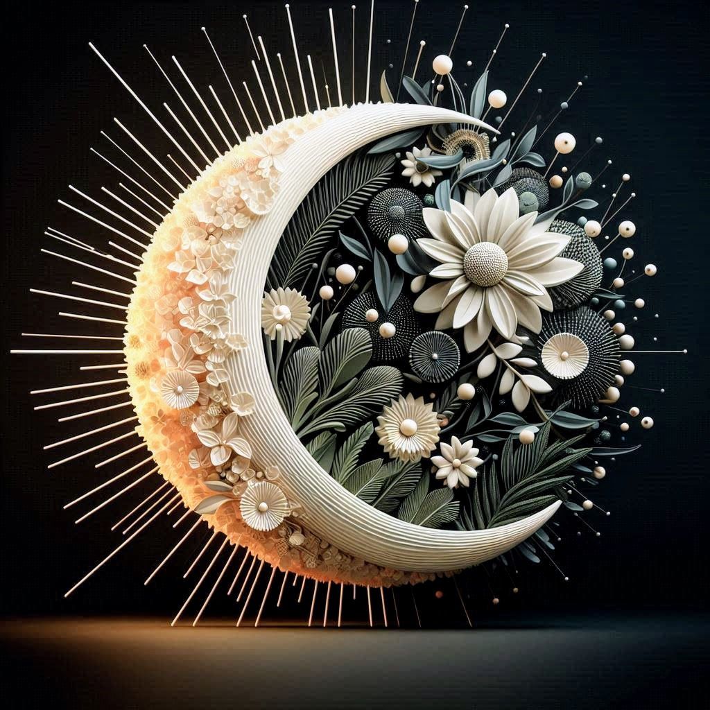 Floral moon
