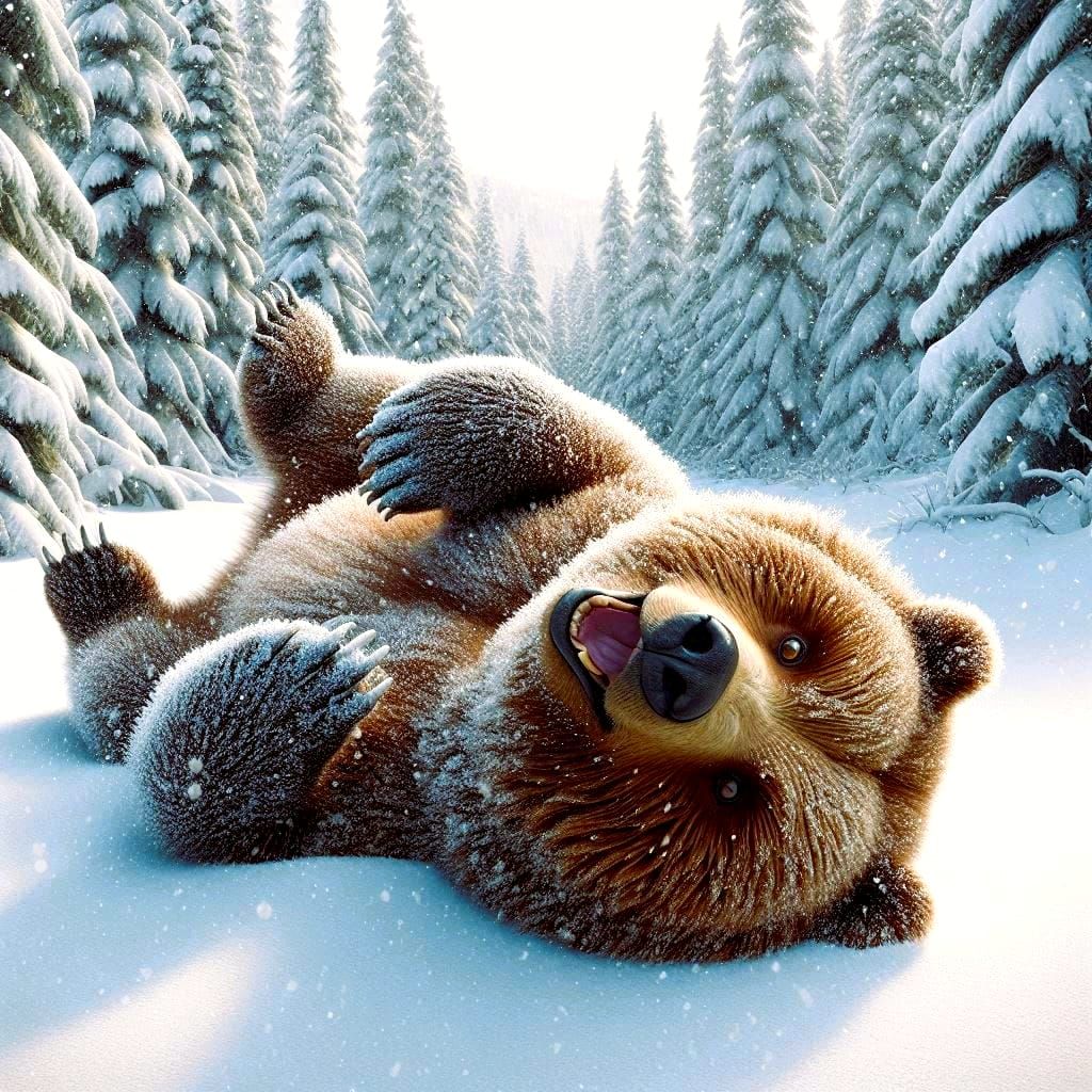 first snow! - time to go to bed soon...