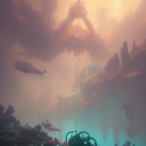 underwater coral city