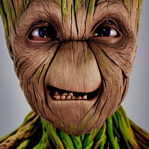 I am Groot in a suit