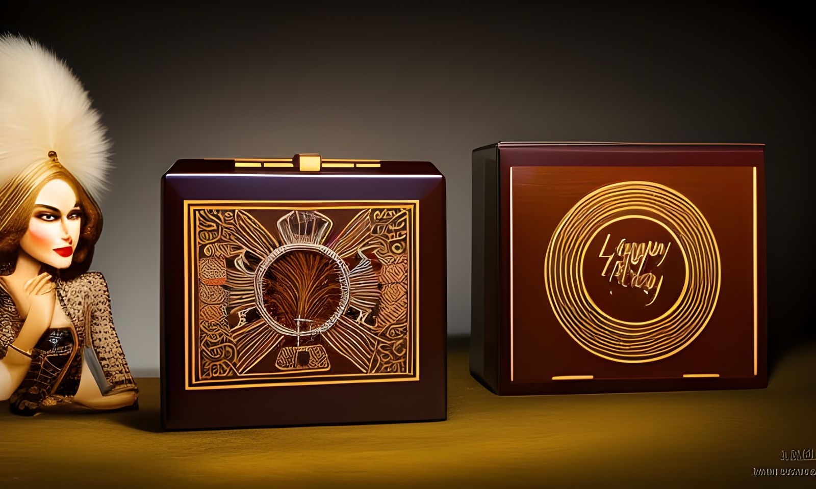 fancy luggage for a fancy lady