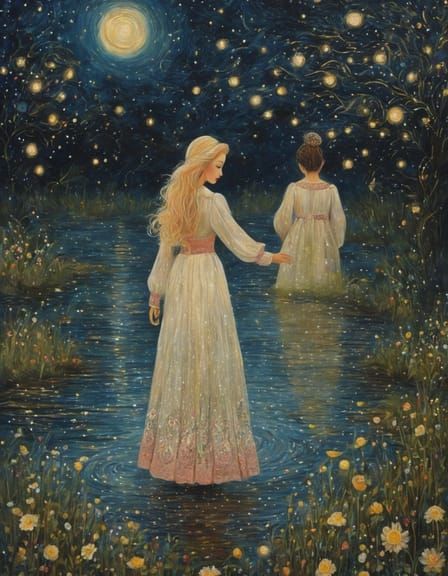 To the waters and the wild With a faery, hand in hand,