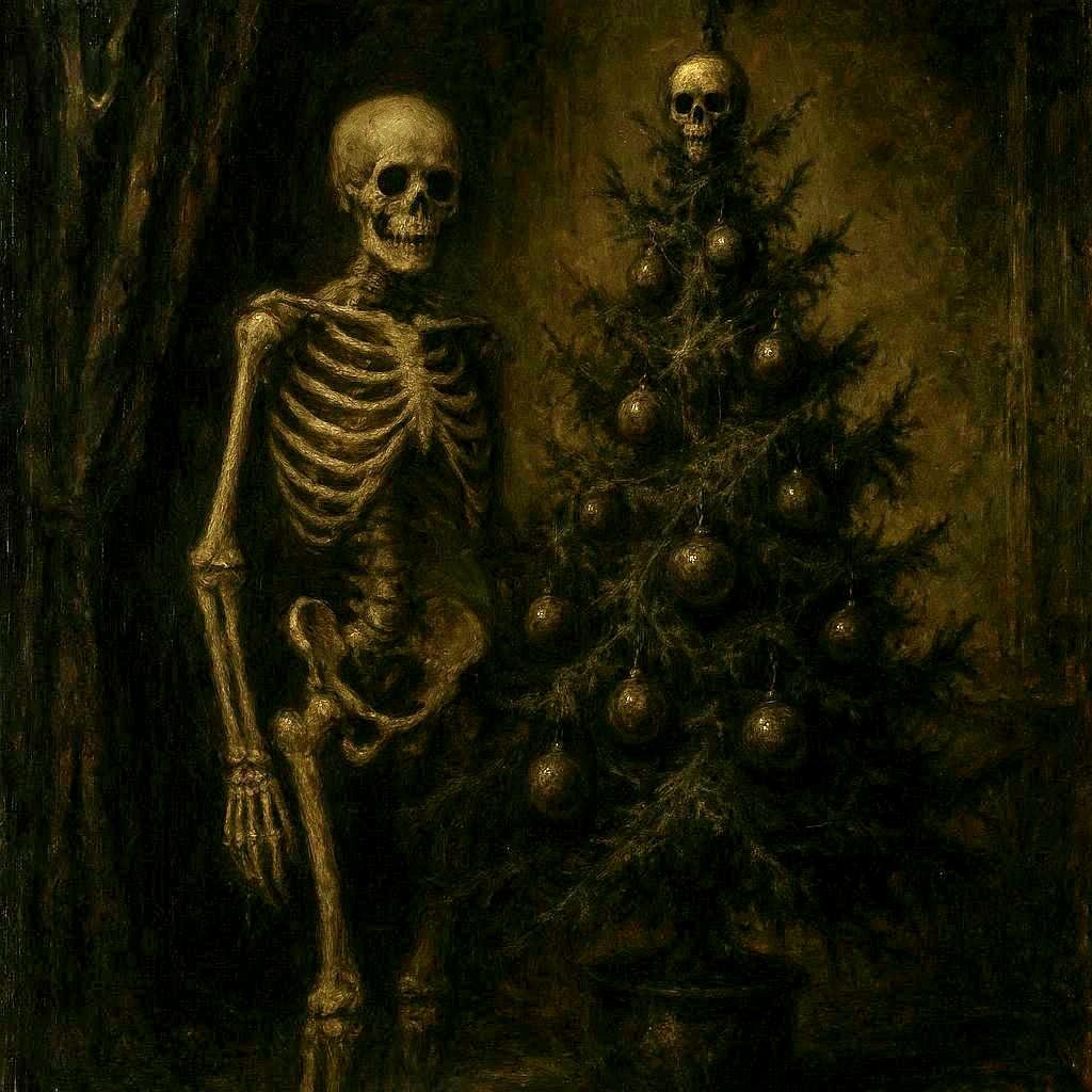 Skeleton christmas