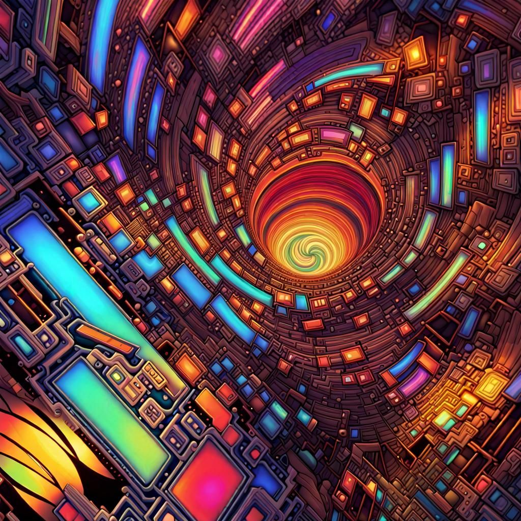 Musical frequency analysis  " geometric abstract art OXYGENE...